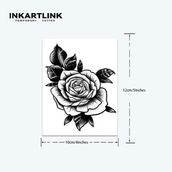 Flower temporary tattoo sticker, waterproof magic tattoo, lasts to 15 days fake tattoo, semi permanent tattoo (Online Order Only)