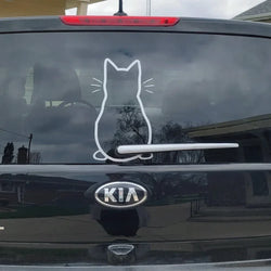 Kitty Cat Car Stickers Personalized Ecorative  Windshield Wiper Auto Parts After The File Glass Sticker Die Cutting Vinyl Decal (ONLINE ORDER ONLY)