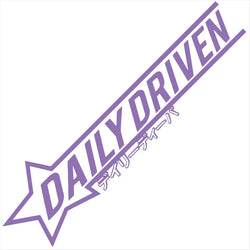 Daily Driver Car Sticker Personalized Creative Letters The Windshield Flag Graphics Low Profile JDM Decoration Vinyl Decals (ONLINE ORDER ONLY)