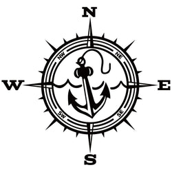 Anchor Car Sticker Adventure Travel Pirate Ship The Compass PVC Laser Stickers Voiture The Window Decoration Vinyl Decal (ONLINE ORDER ONLY)