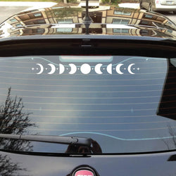 50CM Car Sticker Moon Phase Line Row Stars Rear Glass Mystery Witch Stickers Windshield Banner Decoration Vinyl Decals (ONLINE ORDER ONLY)