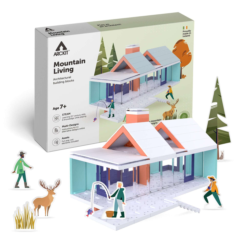 Bundle kit of 6 Arckit Mountain Living Architectural Model Building Kits & Building Plates (ONLINE ORDER ONLY)