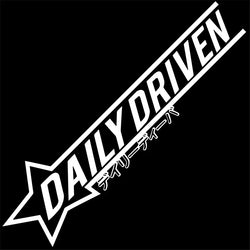 Daily Driver Car Sticker Personalized Creative Letters The Windshield Flag Graphics Low Profile JDM Decoration Vinyl Decals (ONLINE ORDER ONLY)