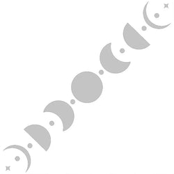 50CM Car Sticker Moon Phase Line Row Stars Rear Glass Mystery Witch Stickers Windshield Banner Decoration Vinyl Decals (ONLINE ORDER ONLY)