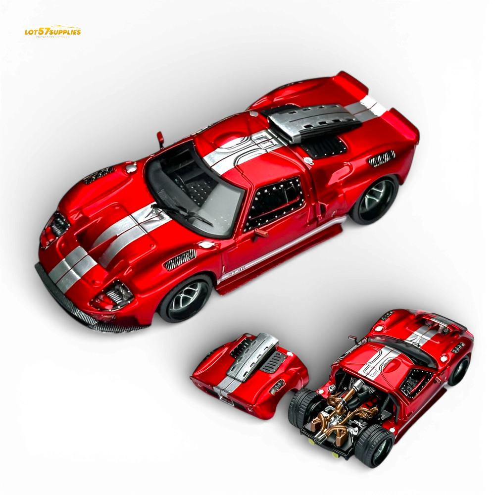 (Pre-Order) Rhino Model RM Ford GT40 - Transparent Red 1:64 (ONLINE ORDER ONLY)
