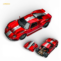 (Pre-Order) Rhino Model RM Ford GT40 - Transparent Red 1:64 (ONLINE ORDER ONLY)