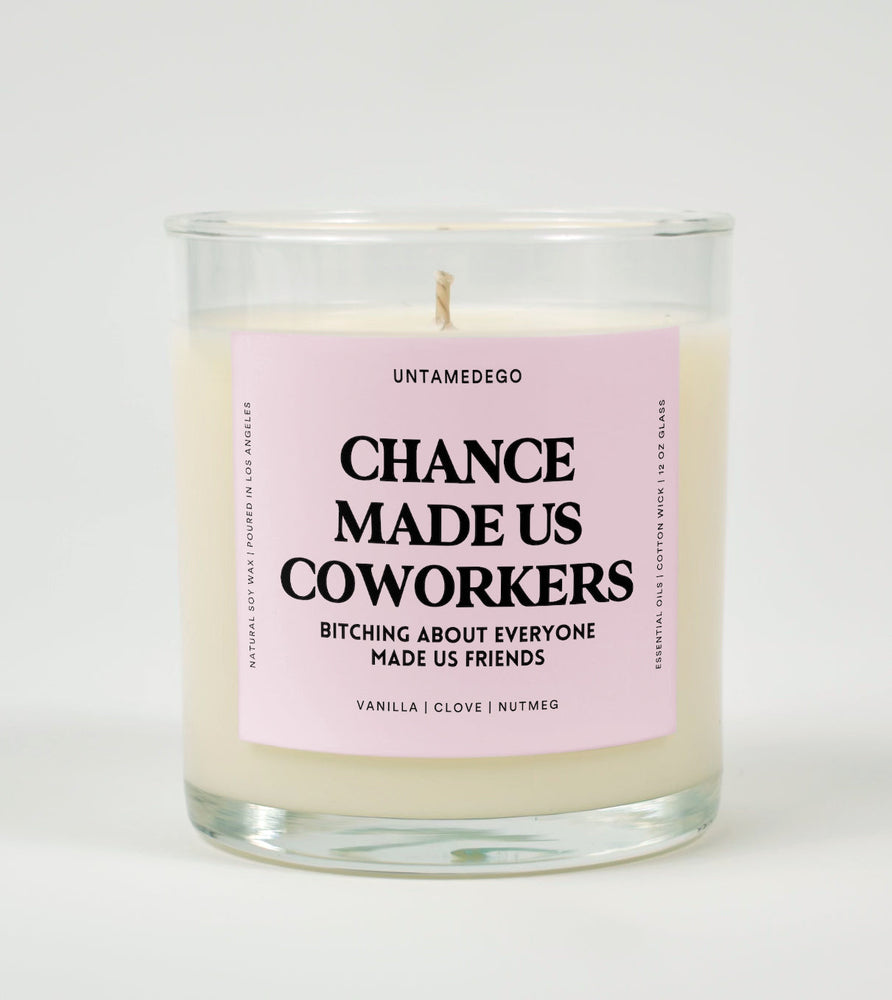 Chance Made Us Coworkers Glass Candle (Online Order Only)