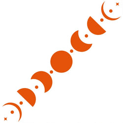 50CM Car Sticker Moon Phase Line Row Stars Rear Glass Mystery Witch Stickers Windshield Banner Decoration Vinyl Decals (ONLINE ORDER ONLY)