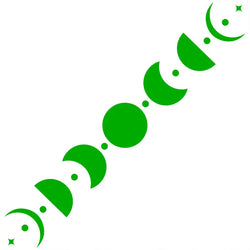 50CM Car Sticker Moon Phase Line Row Stars Rear Glass Mystery Witch Stickers Windshield Banner Decoration Vinyl Decals (ONLINE ORDER ONLY)