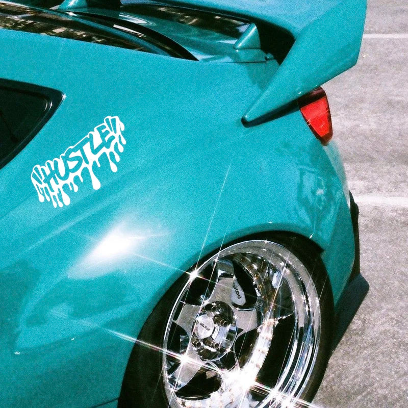 HUSTLE Sticker,Car Stickers, Vinyl Decals - For Cars, Trucks, Walls, Laptops, Windows, Motorcycles, Bumpers Or Crafts (Online Order Only)