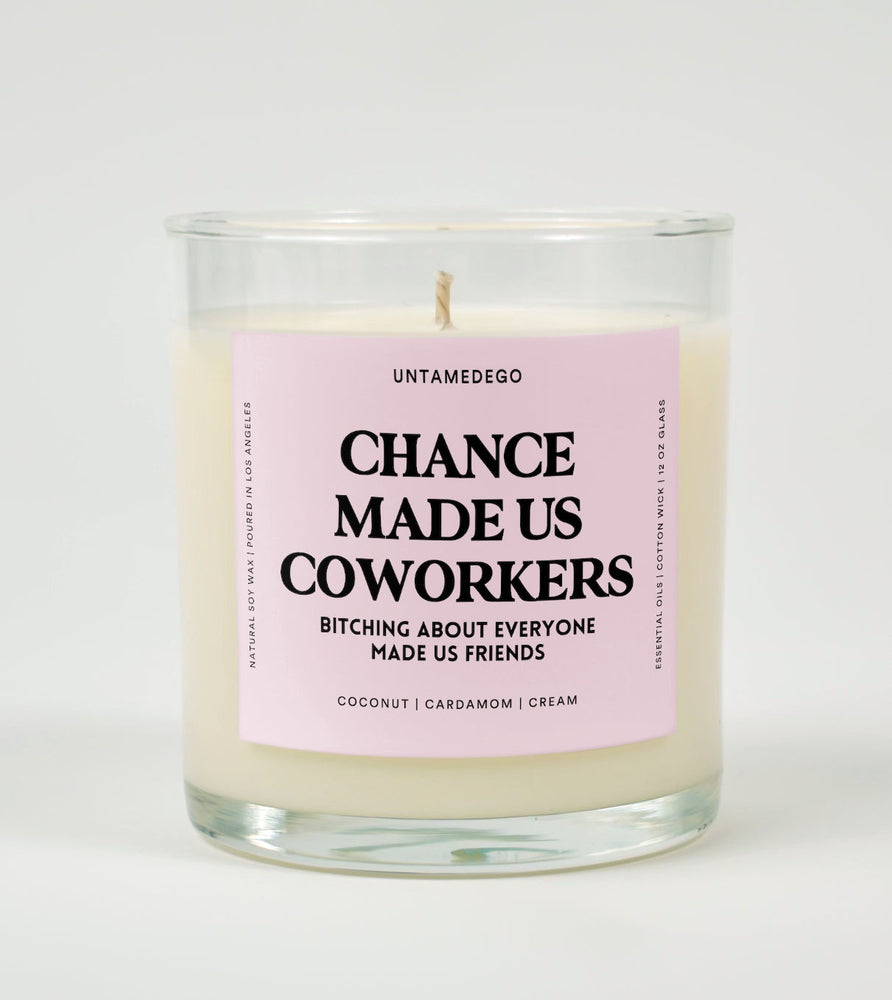 Chance Made Us Coworkers Glass Candle (Online Order Only)