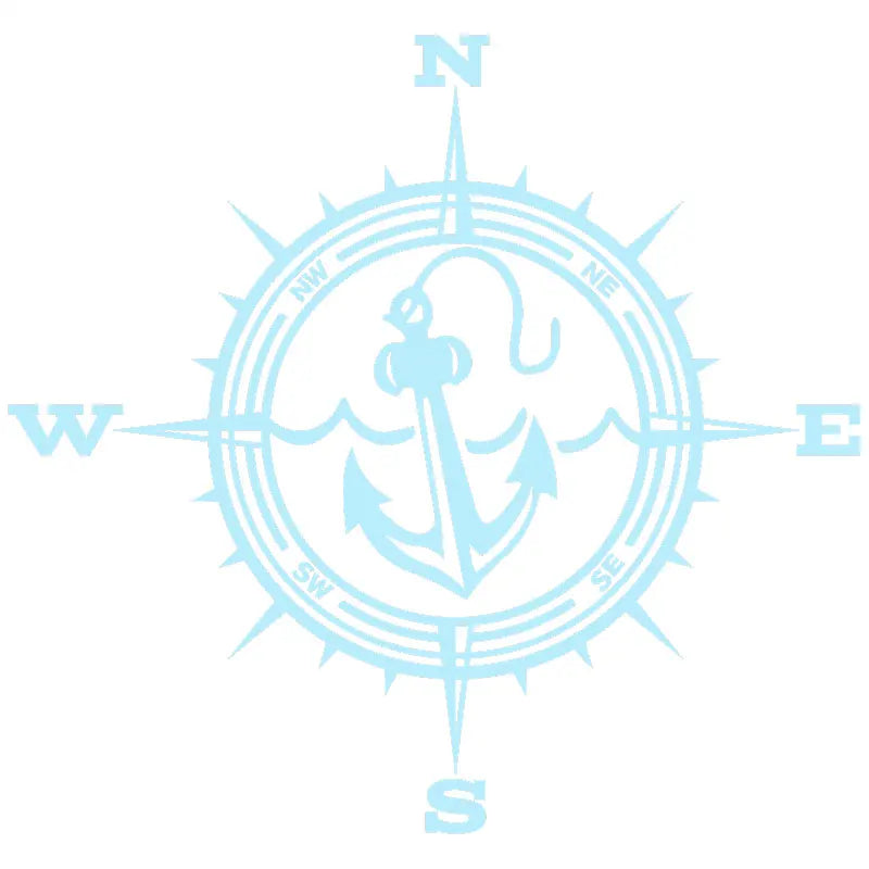 Anchor Car Sticker Adventure Travel Pirate Ship The Compass PVC Laser Stickers Voiture The Window Decoration Vinyl Decal (ONLINE ORDER ONLY)