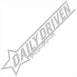 Daily Driver Car Sticker Personalized Creative Letters The Windshield Flag Graphics Low Profile JDM Decoration Vinyl Decals (ONLINE ORDER ONLY)