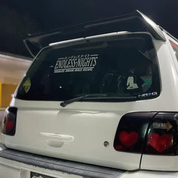 Endless Nights Car Sticker JDM Drift Stance Anime Motivation Dream Build Escape After The File Glass Decoration Vinyl Decals (ONLINE ORDER ONLY)