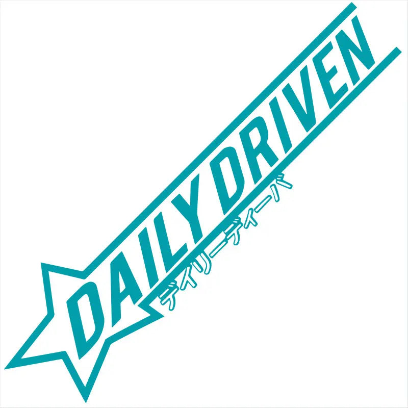 Daily Driver Car Sticker Personalized Creative Letters The Windshield Flag Graphics Low Profile JDM Decoration Vinyl Decals (ONLINE ORDER ONLY)