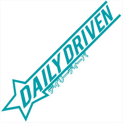 Daily Driver Car Sticker Personalized Creative Letters The Windshield Flag Graphics Low Profile JDM Decoration Vinyl Decals (ONLINE ORDER ONLY)