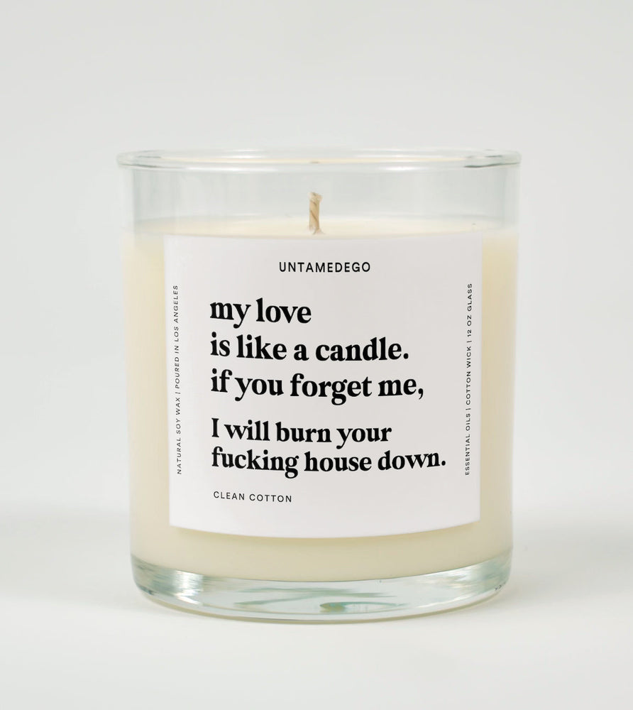 My Love Is Like A Candle Glass Candle (Online Order Only)