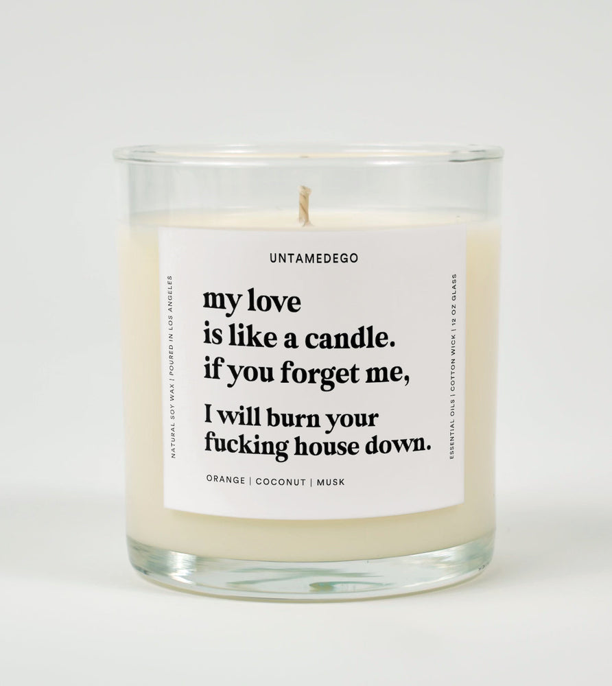 My Love Is Like A Candle Glass Candle (Online Order Only)
