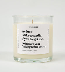 My Love Is Like A Candle Glass Candle (Online Order Only)
