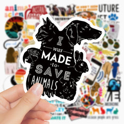 Cartoon Animal Stickers Pack - Laptop, Phone, Notebook, Wall Decor (Online Order Only)
