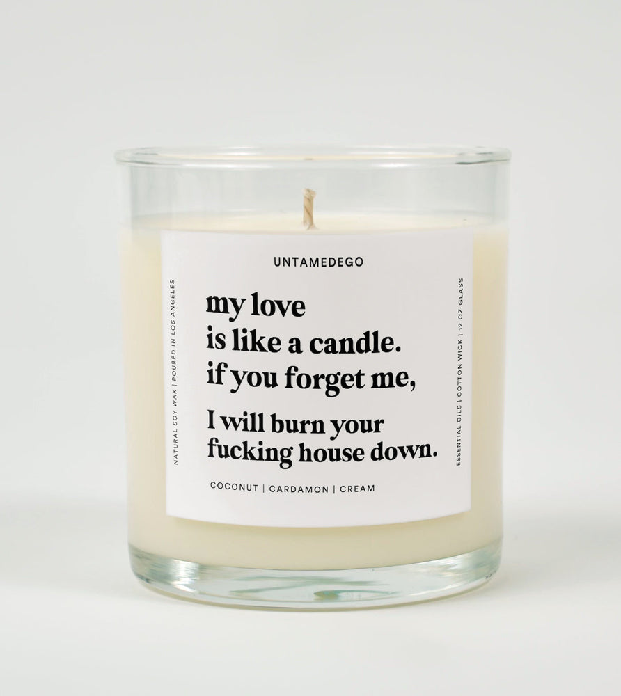 My Love Is Like A Candle Glass Candle (Online Order Only)