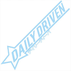 Daily Driver Car Sticker Personalized Creative Letters The Windshield Flag Graphics Low Profile JDM Decoration Vinyl Decals (ONLINE ORDER ONLY)