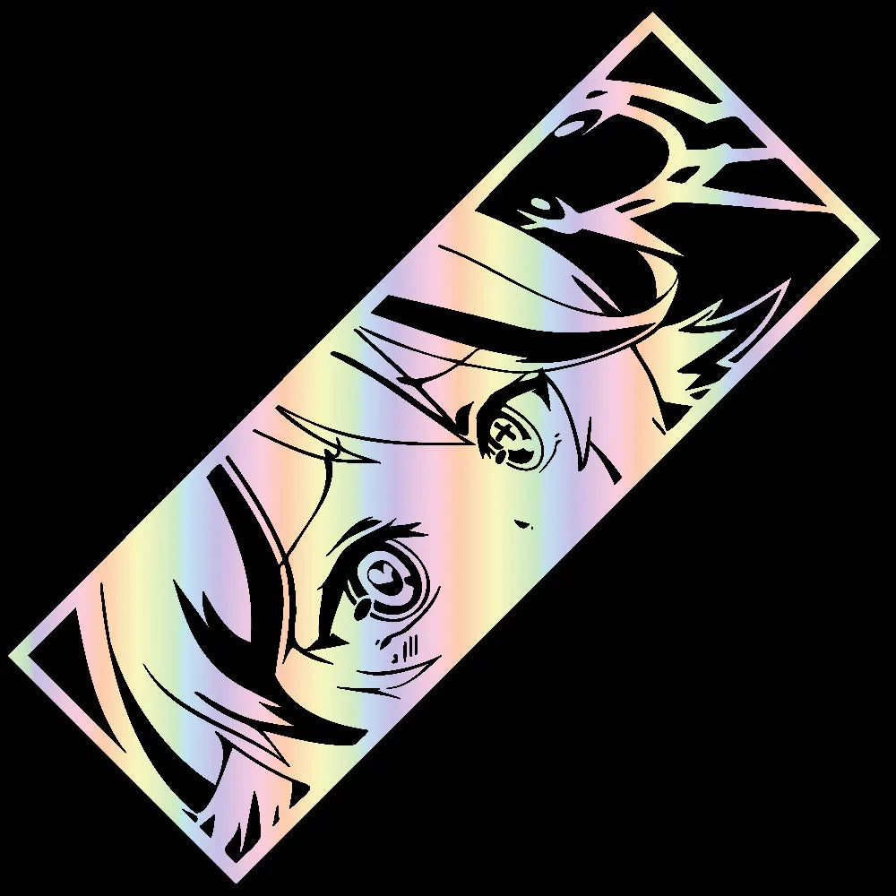 Jibril | NGNL | Car Stickers Anime Cute Girl Window Decoration Stickers Auto Parts Cartoon Laser Vinyl Decals (ONLINE ORDER ONLY)