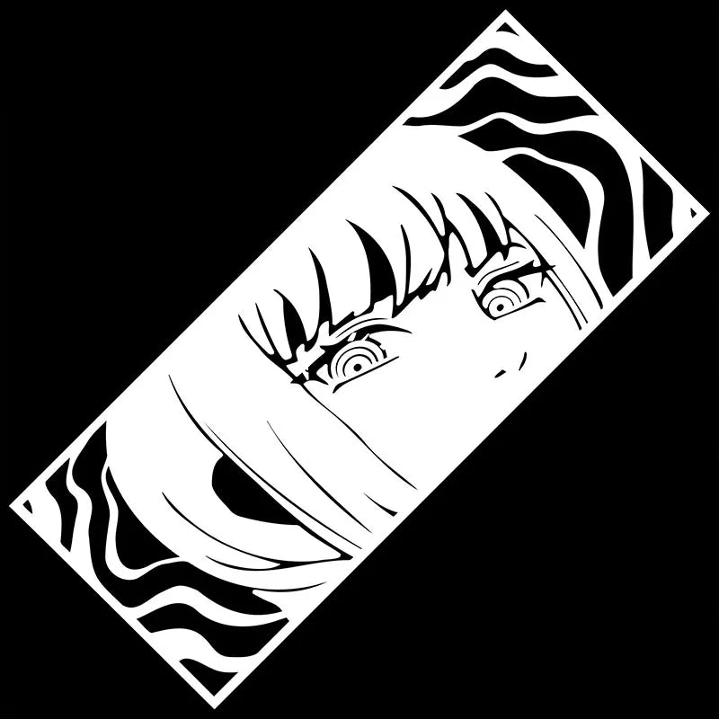 Chainsaw Man Car Sticker Window Decoration Anime Beautiful Girl Stickers Laptop Computer Auto Parts Makima Die Cutti Vinyl Decal (ONLINE ORDER ONLY)