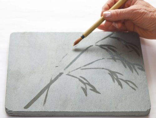 Buddha Zen Natural Stone Board & Calligraphy Brush (ONLINE ORDER ONLY)