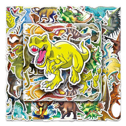 Cartoon Dinosaur Stickers 10/30/50PCS Waterproof Decals for Laptop, Phone, Car, Kids Gifts (Online Order Only)