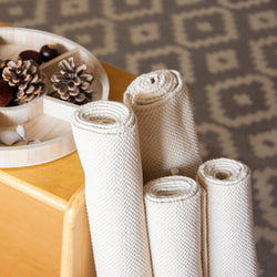 Cotton Work Rug Natural No Fringe, Three varieties (ONLINE ORDER ONLY)