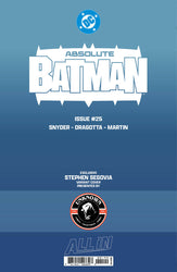 ABSOLUTE BATMAN #25 CONNECTING COVER A STEPHEN SEGOVIA EXCLUSIVE VAR (10/28/2026)