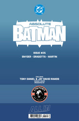 ABSOLUTE BATMAN #25 TONY DANIEL EXCLUSIVE VAR (10/28/2026)