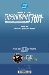 [FOIL] ABSOLUTE CASSANDRA CAIN THE SHADOW'S HAND #1 (ONE SHOT) TYLER KIRKHAM BATTLE DAMAGED EXCLUSIVE VIRGIN VAR (09/09/2026) (09/16/2026)