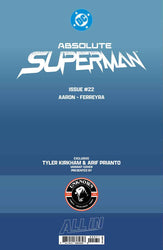 [FOIL] ABSOLUTE SUPERMAN #22 TYLER KIRKHAM BATTLE DAMAGED VIRGIN VAR (08/05/2026)