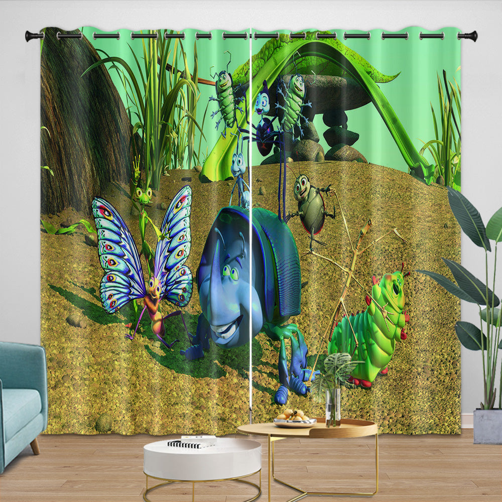 A Bug's Life Curtains Blackout Window Drapes Room Decoration (Online Order Only)