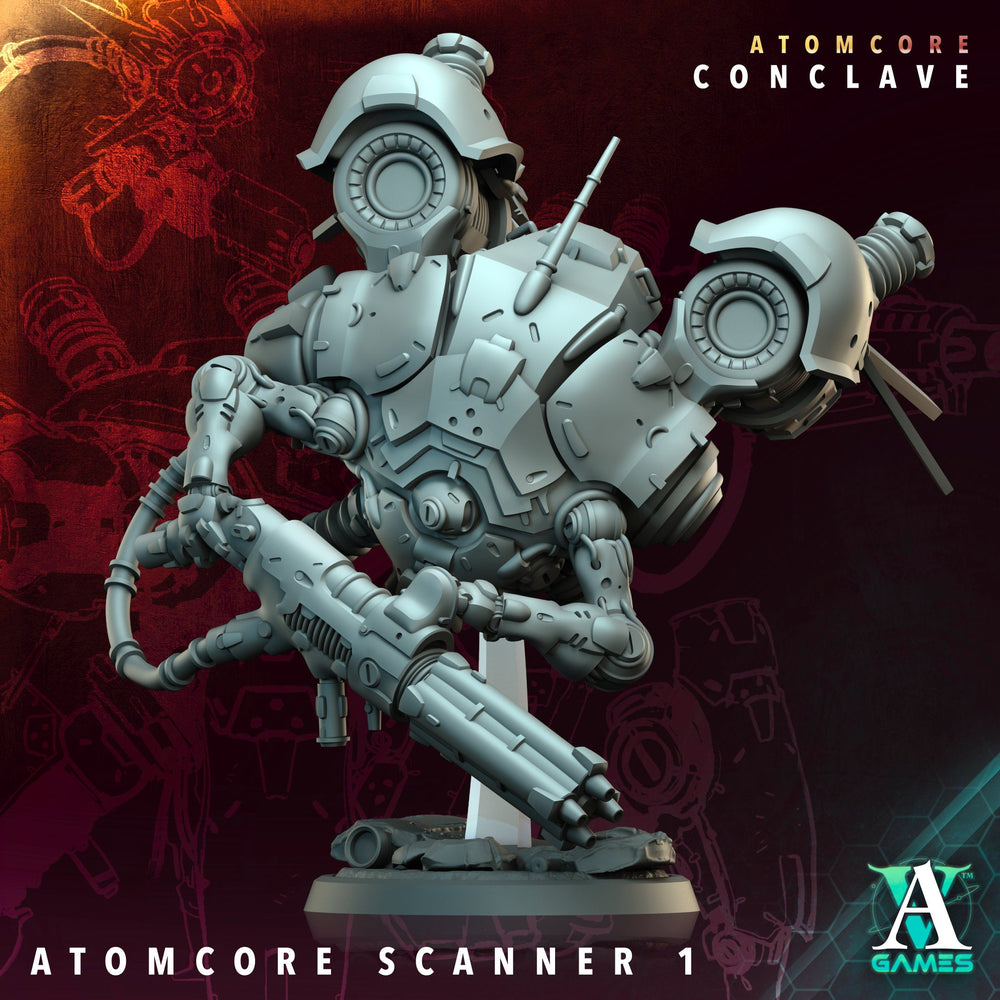3D Printed Archvillain Games Atomcore Scanner Atomcore - Conclave 28 32mm D&D (Online Only)