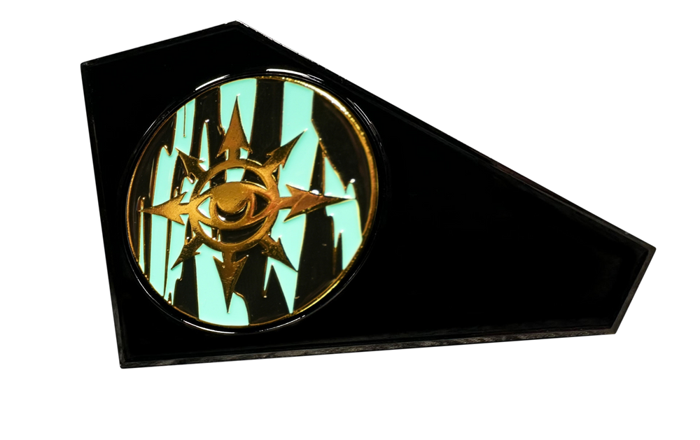 Eye of Chaos | Aquamarine | Metal Combat Gauge | Baron Coin™ Compatible