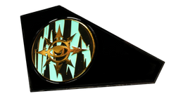 Eye of Chaos | Aquamarine | Metal Combat Gauge | Baron Coin™ Compatible