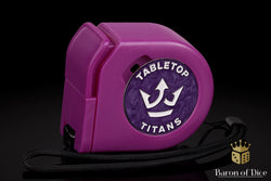 Tabletop Titans | Purple | Wargaming Tape Measure | Baron's Coin™ Compatible