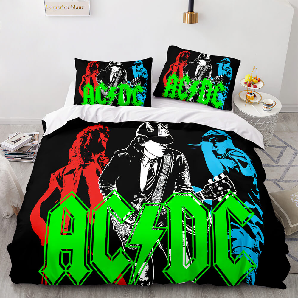 AC DC Cosplay 3 Piece Bedding Set Quilt Covers Without Filler (Online Order Only)