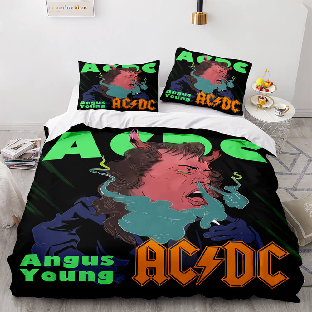 AC DC Cosplay 3 Piece Bedding Set Quilt Covers Without Filler (Online Order Only)