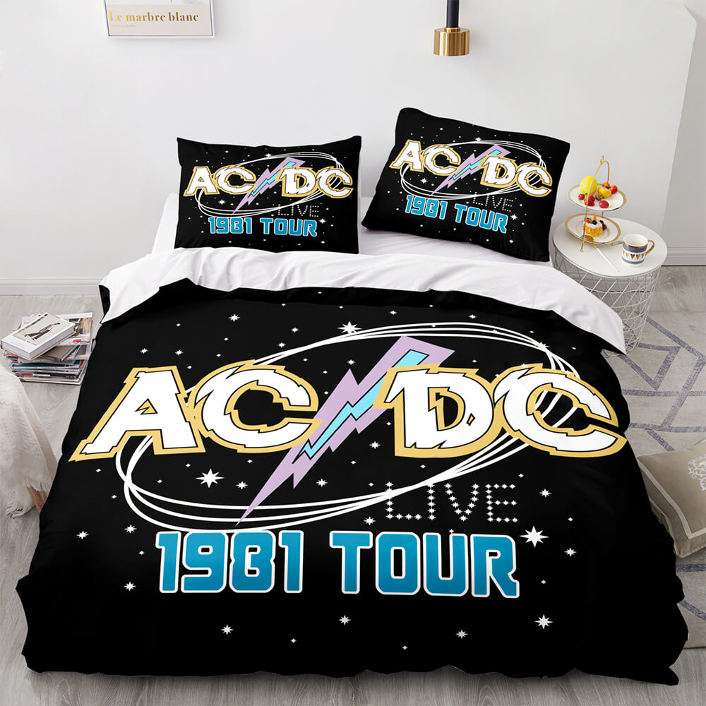 AC DC Cosplay 3 Piece Bedding Set Quilt Covers Without Filler (Online Order Only)