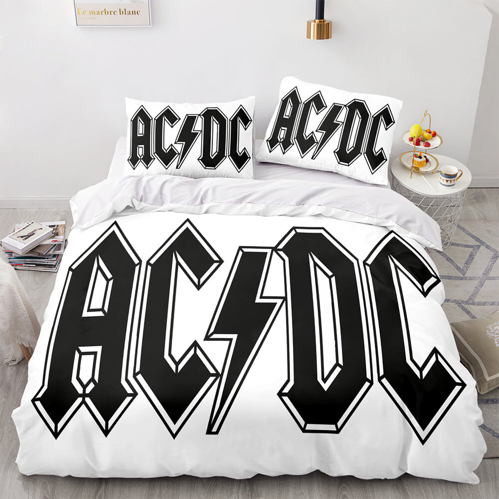 AC DC Cosplay 3 Piece Bedding Set Quilt Covers Without Filler (Online Order Only)