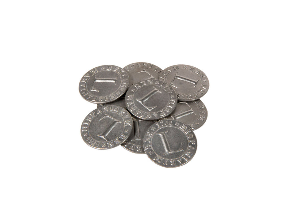 Pirate Doubloons Themed Gaming Coins - Large 30mm (9-Pack) (ONLINE ORDER ONLY)