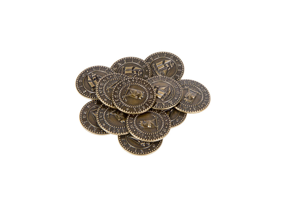 Pirate Ships Themed Gaming Coins - Medium 25mm (12-Pack) (ONLINE ORDER ONLY)