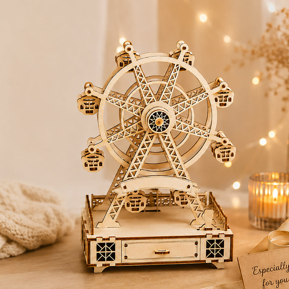 DIY Wooden Ferris Wheel Music Box Kit (ONLINE ORDER ONLY)