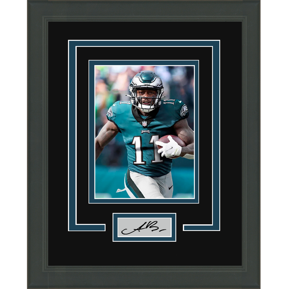 Framed A.J. Brown Facsimile Laser Engraved Signature Auto Philadelphia Eagles 11x14 Football Photo (ONLINE ORDER ONLY)