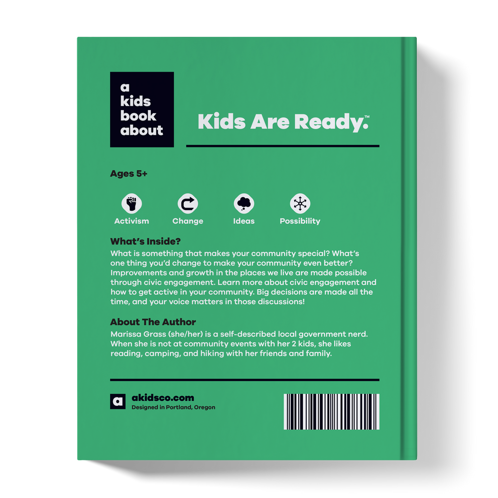 A Kids Book About Civic Engagement (ONLINE ORDER ONLY)