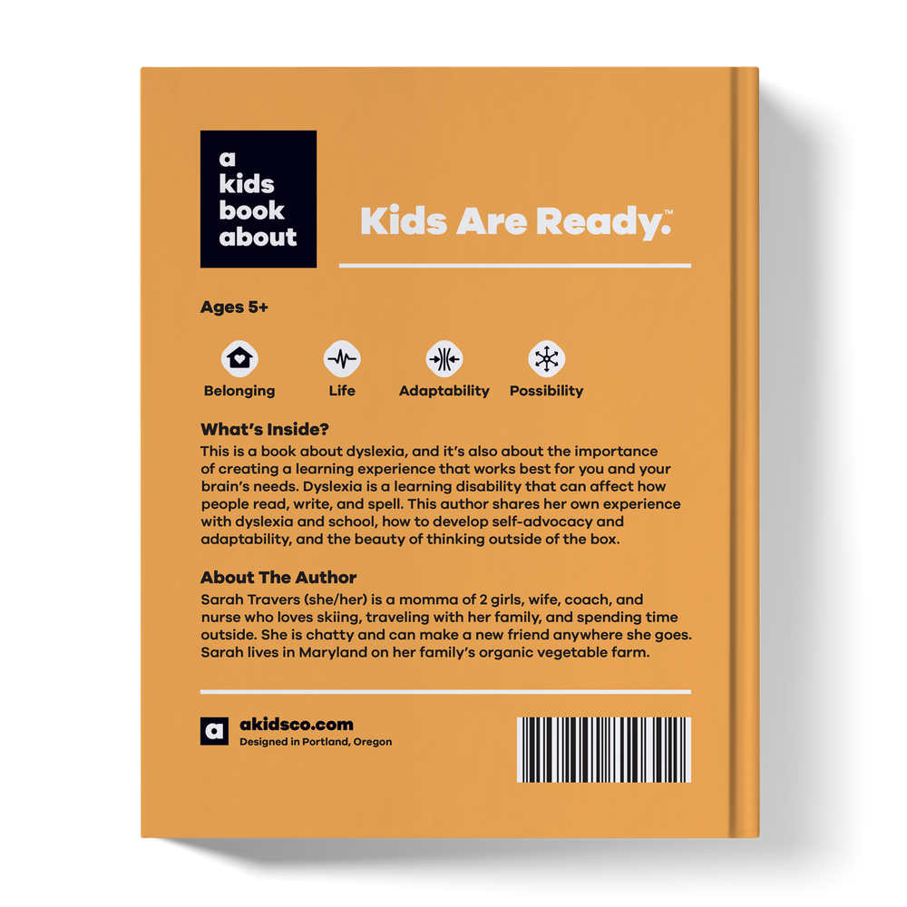 A Kids Book About Dyslexia (ONLINE ORDER ONLY)